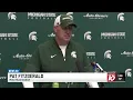 Pat Fitzgerald speaks to the media as MSU Prepares for upcoming season