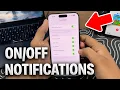 How to Turn Notifications Silenced on iPhone - Updated Guide