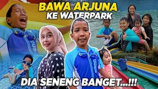 BEGINI REAKSI ARJUNA DI BAWA KE WATERPARK!! Seneng SEKALI..!!