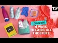 6 easy ways to label everything you own School Days