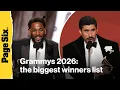 Grammys 2026 the complete winners list