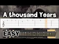 Download Lagu Christina Perri - A Thousand Years - EASY Guitar tutorial (TAB)