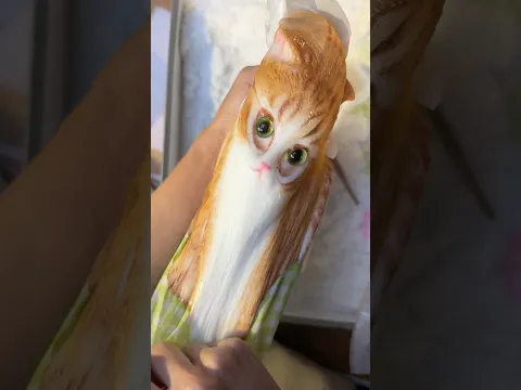 If you could squish your real ginger cat, how many times a day would you do it?#squishy #diy #cat