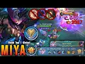 22 Kills + MANIAC!! Monster Gold Lane Miya Brutal Critical Damage!! - Build Top 1 Global Miya ~ MLBB