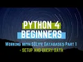 Beginning Python - Working with SQLite