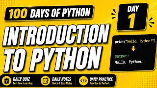 100 Days of Python Day 1 Python Setup Your First Program PY2AI