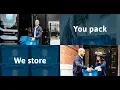 Blue Crates on demand storage 1st month free special