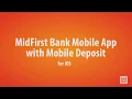 Mobile Deposit iOS Mobile App MidFirst Bank
