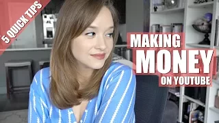 MAKING MONEY VLOGGING | 5 TIPS TO GET STARTED ON YOUTUBE