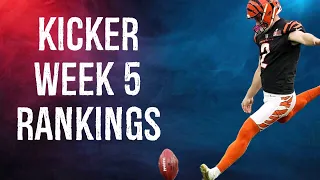 Top 12 Kicker Rankings Week 5 Fantasy Football