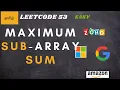 Idhu super problem Maximum Sub - Array Sum Leetcode problems tamil tamil