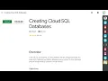 Creating Cloud SQL Databases Arcade April 2024