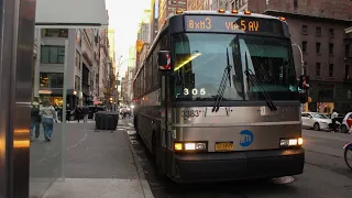 Front POV MTA Bus BxM3 Full Ride from Yonkers to Midtown onboard a 2007 MCI D4500CL