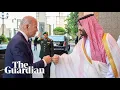 Download Lagu Joe Biden fist bumps Mohammed bin Salman during visit to Saudi Arabia
