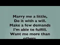Company- Marry Me a Little Original Key Karaoke/Instrumental
