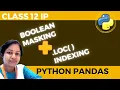 Boolean Masking in Pandas Filtering Data using loc Boolean indexing