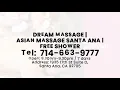Welcome to the Dream Massage Parlor Santa Ana