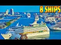 Cruise Ship Traffic Jam in Port Miami Departures 1-5-2025