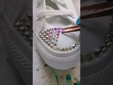 Download MP3 converse All Star custom into strass #shorts_video #glitter
