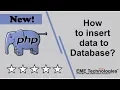 How to insert data to Database in PHP