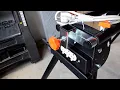 WEN Miter Saw Stand Collapsible and Rolling with 3 Onboard Outlets Review