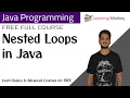 Nested Loops in Java Lesson 25 Java Programming Learning Monkey