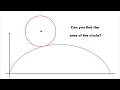 Super Hard Cycloidal Maths Problem - Find the Area of the Circle