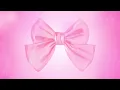Coquette aesthetic pink bow background girly preppy ribbon soft bokeh silent screensaver
