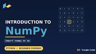 Introduction to NumPy using Google Colab