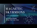 Download Lagu Prof Thorsten Hesjedal: Magnetic Skyrmions