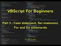 VBScript for Beginners - Part 3