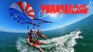 Parasailing 400 ft Above the Earth Chasing Vertical