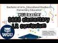 Journey to becoming a teacher wgu teacher D668 elementary lit curriculum