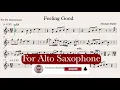 Download Lagu Feeling Good - Michael Bublé - Play along for Alto Sax