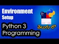 Installing Python PyCharm Anaconda Python Tutorials Python for Data Science Telugu