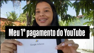 TUDO SOBRE MEU 1° PAGAMENTO DO YOUTUBE | COMO FOI MINHA MONETIZAÇÃO.