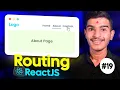 React Routing Explained in Hindi Static Routing in React JS React Router Basics