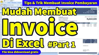 mudah membuat invoice di excel part 1