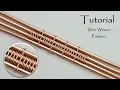Tutorial Wire Weaving on 4 four wires Modified soumak for 4 wires for beginners