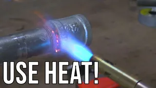 Loosen Stuck Pipe Threads - With Heat
