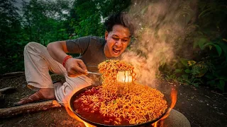 EXTREME Spicy Noodles Eating Challenge! 🌶️🔥