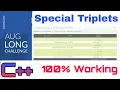 Codechef Special Triplets Solutions August Long Challenge Do not Forget Subscribe and like