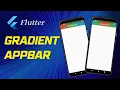 Flutter Gradient AppBar Gradient Background on Flutter AppBar