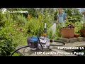FLUENTPOWER 1HP Garden Pump for Sprinklers FGP750INOX-1A
