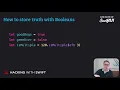 How to store truth with Booleans - Swift for Complete Beginners