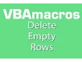 Delete Empty Rows - VBA Macros