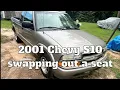 01 S10 remove install a bucket seat