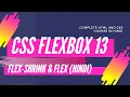 Flexbox Tutorial 13 in Hindi Flex Shrink and Flex