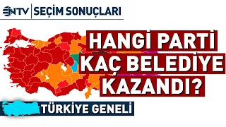 Turkiye Yerel Yoneticilerini Secti Iste Partilerin Kazandigi Il Ilce Sayisi NTV