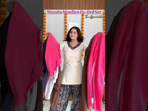 Meesho Highly Affordable Woollen Co-Ord Sets ✨ Coolest & Premium Winter Wear Haul #shortvideo